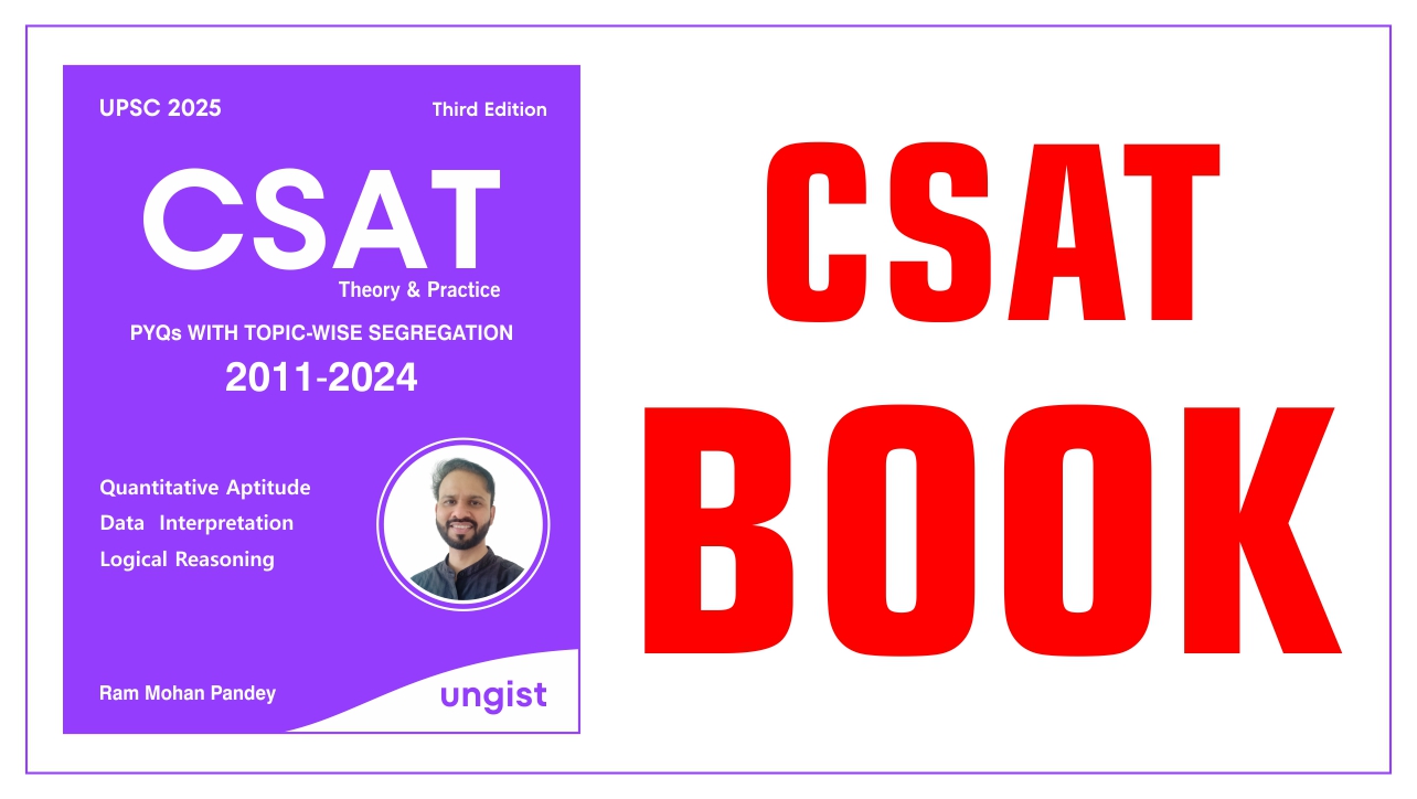 Best UPSC CSAT Book | UNGIST CSAT Book by Ram Mohan Pandey