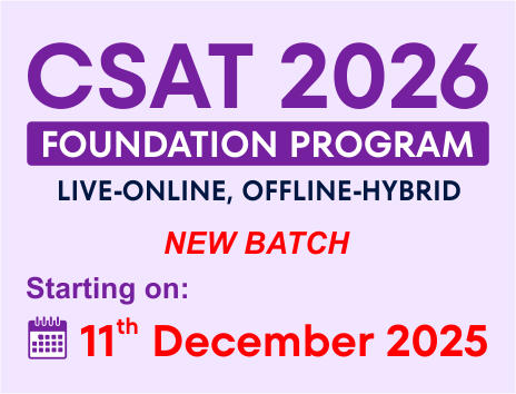 UPSC CSAT Foundation Course 2026
